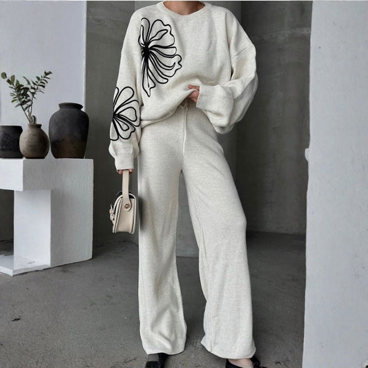Winter Co-ord Sets for Women : Cozy Chic | Off-White | COR-2|WCS-04