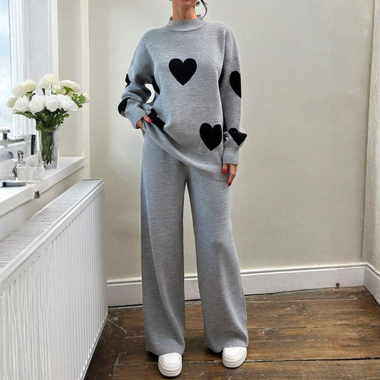 Winter Co-ord Sets for Women : Cozy Chic |Grey| COR-2|WCS-03